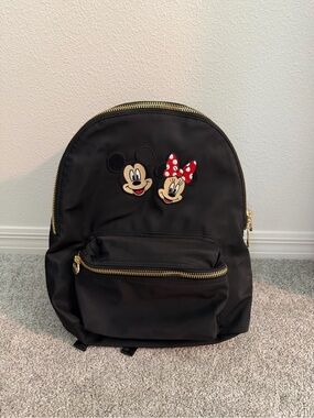 Stoney Clover Lane Black Mickey & Minnie Mini Backpack